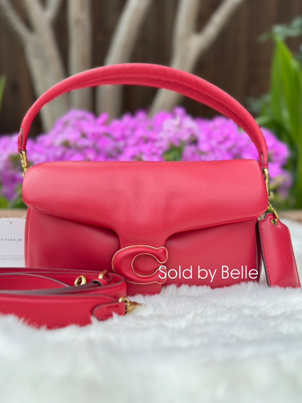 NWT Coach Red Apple Pillow Tabby 26 Purse